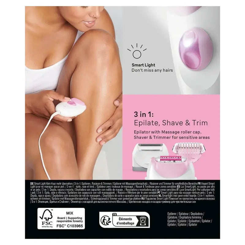 Braun Silk-Épil 3 3-270, Elektrischer Epilierer für Frauen