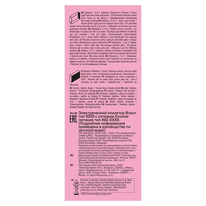 Braun Silk-Épil 3 3-270, Elektrischer Epilierer für Frauen