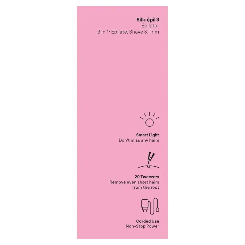 Braun Silk-Épil 3 3-270, Elektrischer Epilierer für Frauen