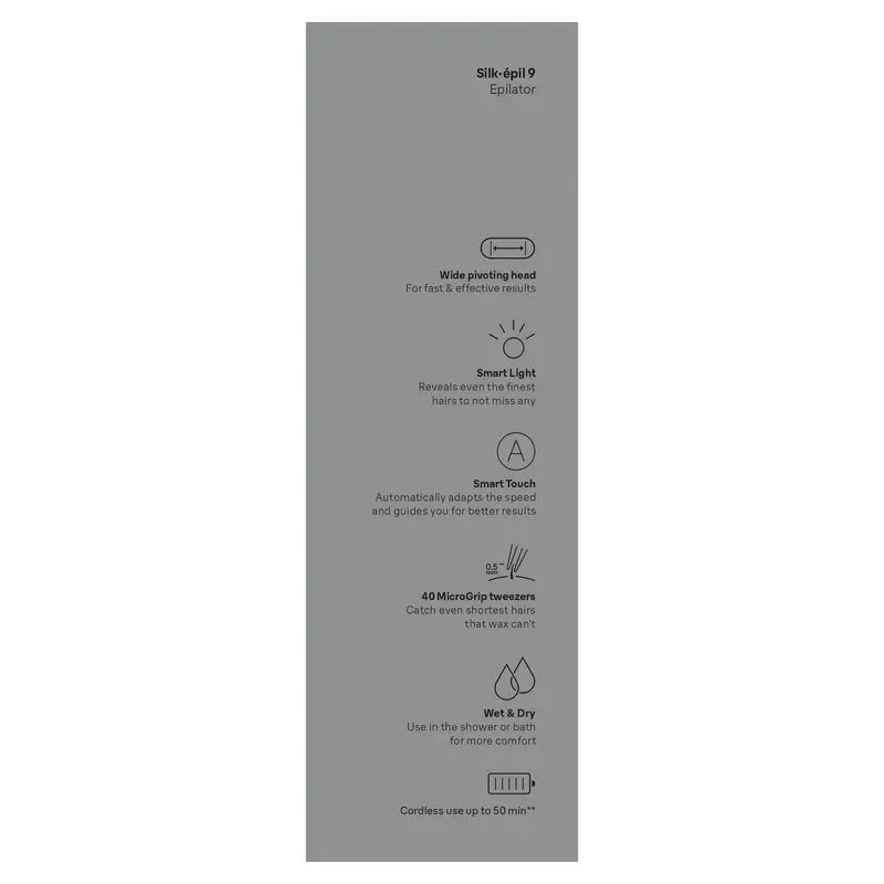 Braun Silk-Épil 9 SES9-000, Elektrischer Epilierer für Frauen