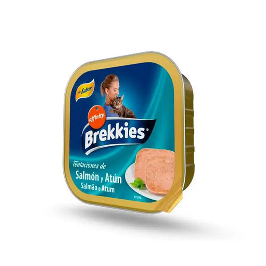 Brekkies Katzenfutter (Nassfutter) in der Schale mit Lachs und Thunfisch, 100 g