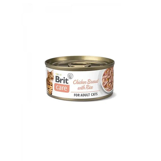Brit Care Cat Hühnerbrust mit Reis 24X70Gr für Katzen