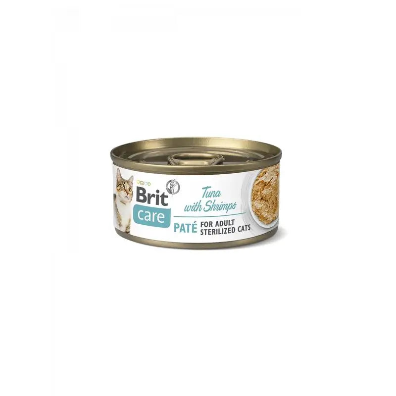 Brit Care Cat Sterilisierte Thunfischpastete mit Shrimps 24X70Gr für Katzen