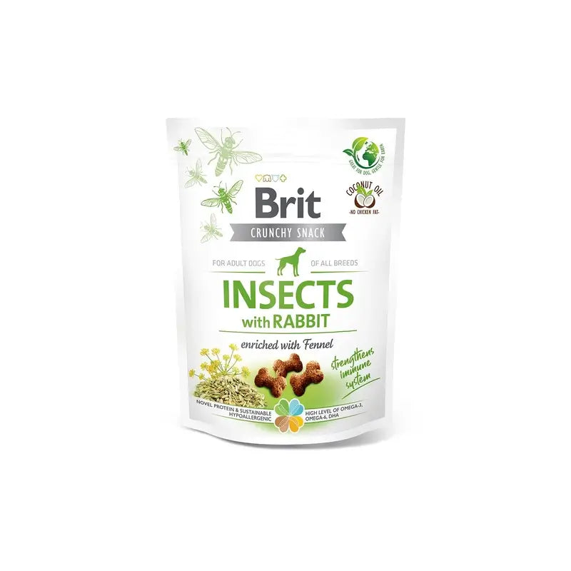 Brit Care Dog Crunchy Insect Kaninchen 6 x 200 Gramm