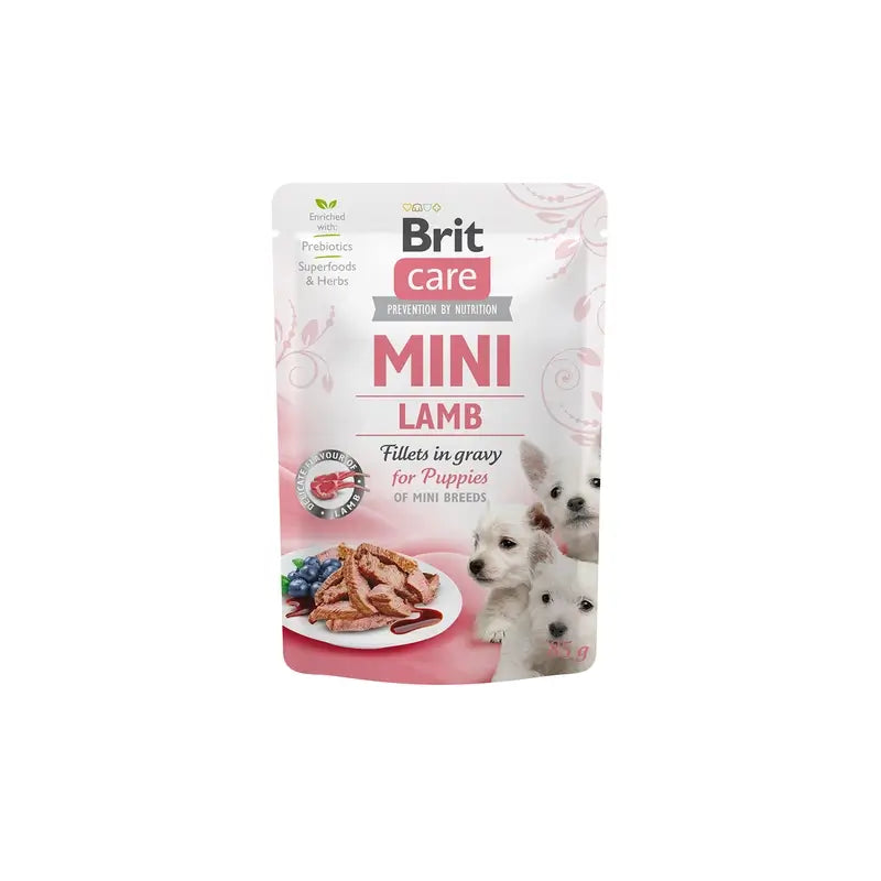 Brit Care Dog Mini Puppy Lammfleisch-Beutel 24 x 85 Gramm
