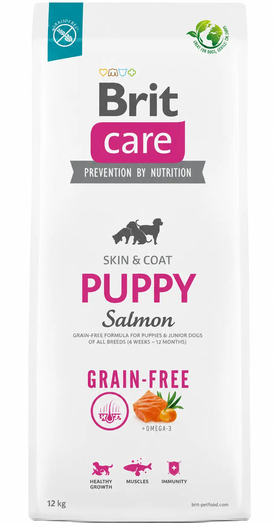 Brit Care Dog Puppy Grain Free Lachs 12Kg für Hunde