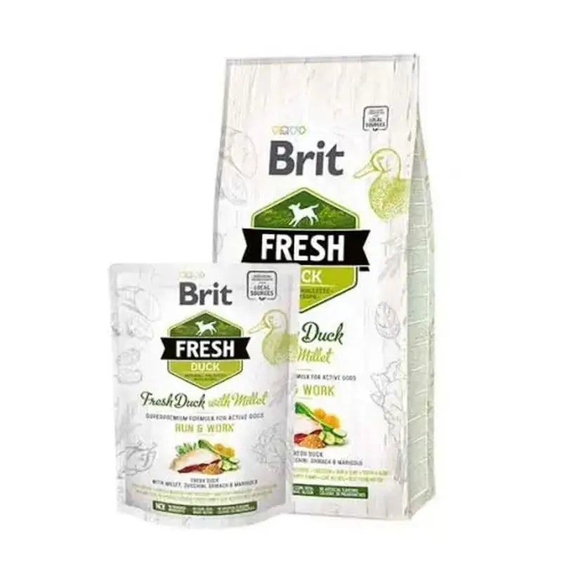 Brit Fresh Active Run Work Entenhirse 2,5Kg für Hunde