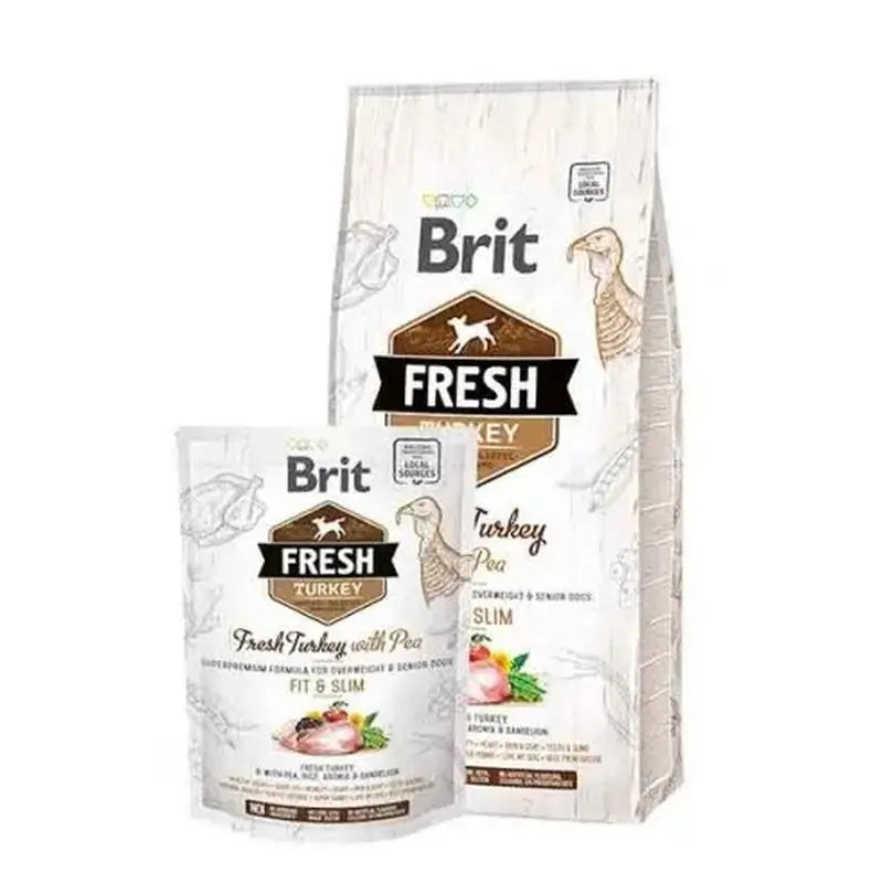 Brit Fresh Light Fit & Slim Truthahn Erbsen 12Kg für Hunde