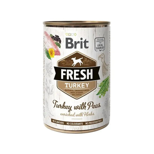 Brit Fresh Turkey Erbsen 6X400Gr für Hunde