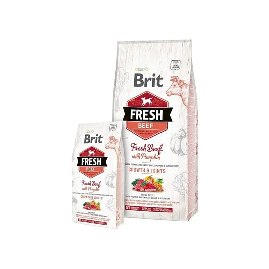 Brit Fresh Puppy Large Growth Joints Kalbfleisch Kürbis 2,5Kg für Hunde