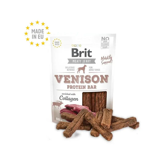 Brit Jerky Snack Proteinriegel Wildfleisch 80Gr für Hunde