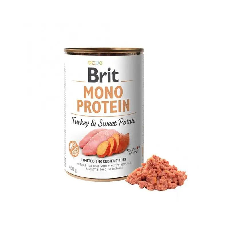 Brit Mono Protein Truthahn 6X400Gr für Hunde