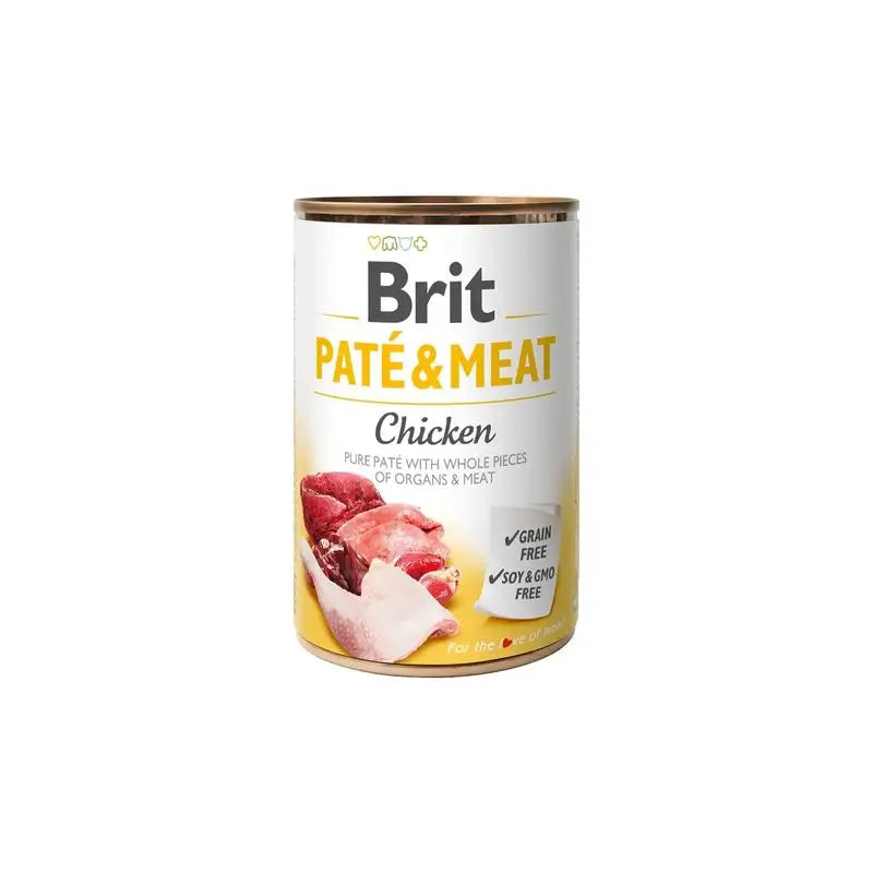 Brit Pate Fleisch Huhn 6X400Gr für Hunde