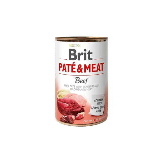 Brit Pate Fleisch Fleisch Rindfleisch 6X400Gr für Hunde
