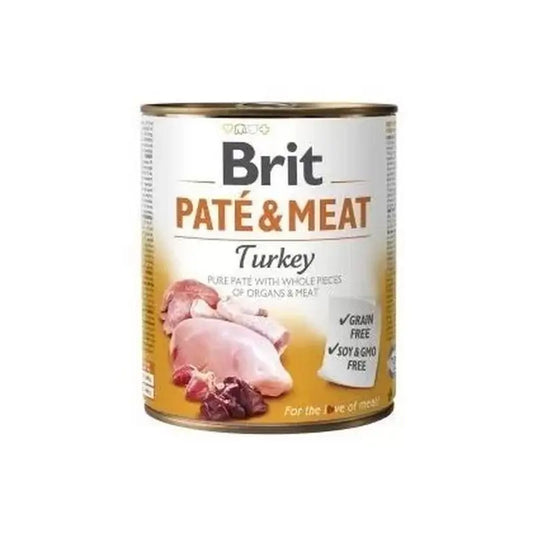 Brit Pate & Meat Turkey 6X400Gr für Hunde
