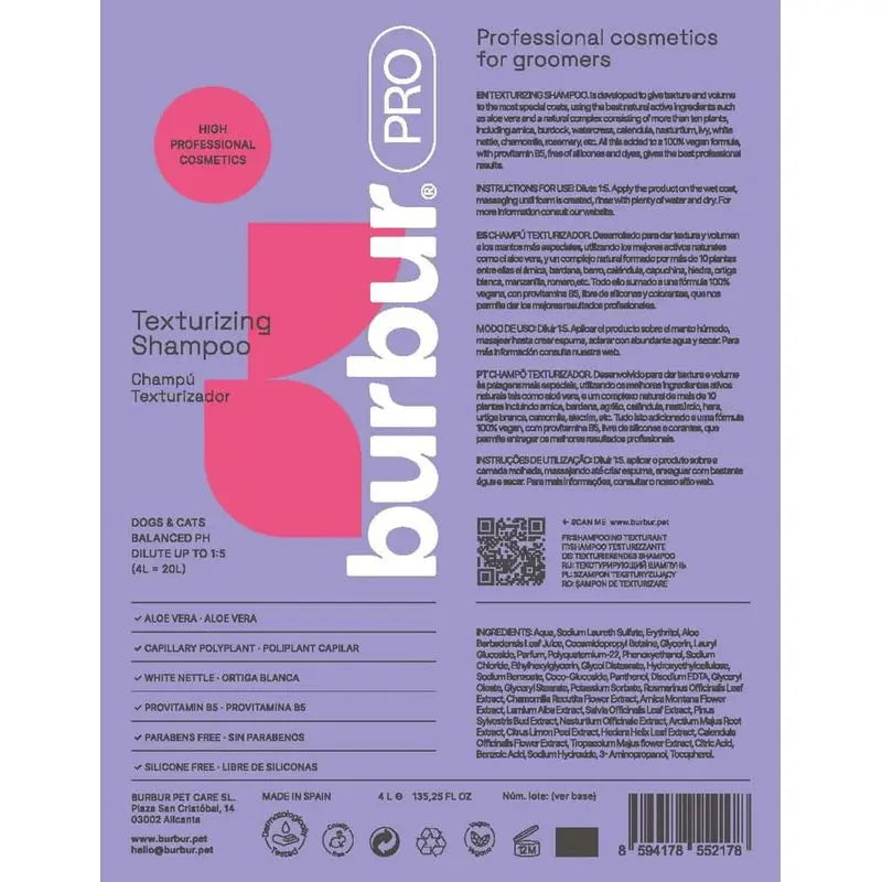 Burbur Pro Textur Shampoo 1000Ml