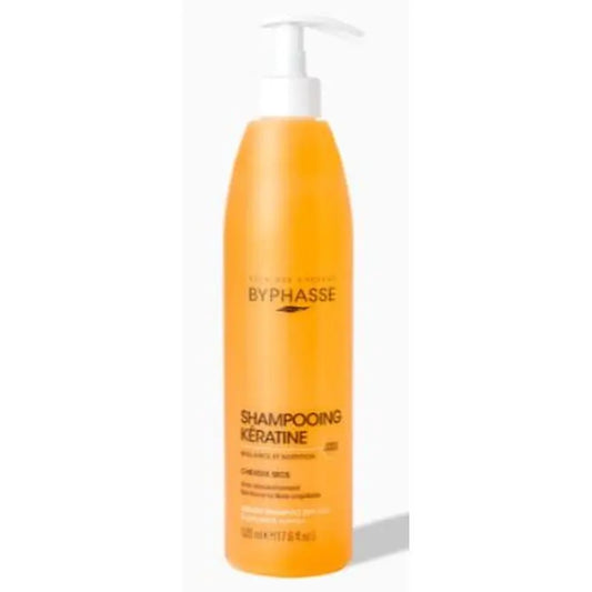 Byphasse Flüssiges Keratin-Shampoo für trockenes Haar, 520 ml