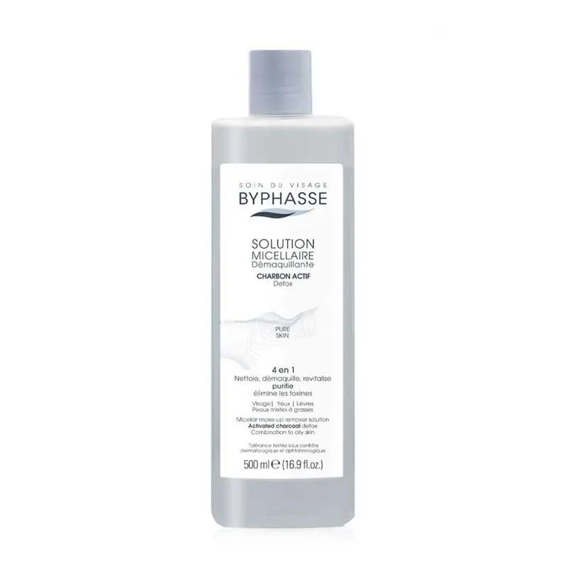 Byphasse Mizellen-Make-up-Entferner-Lösung mit Aktivkohle, 500 ml