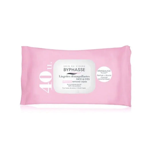 Byphasse Milchprotein Make-up Entferner Tücher, 40 Stück