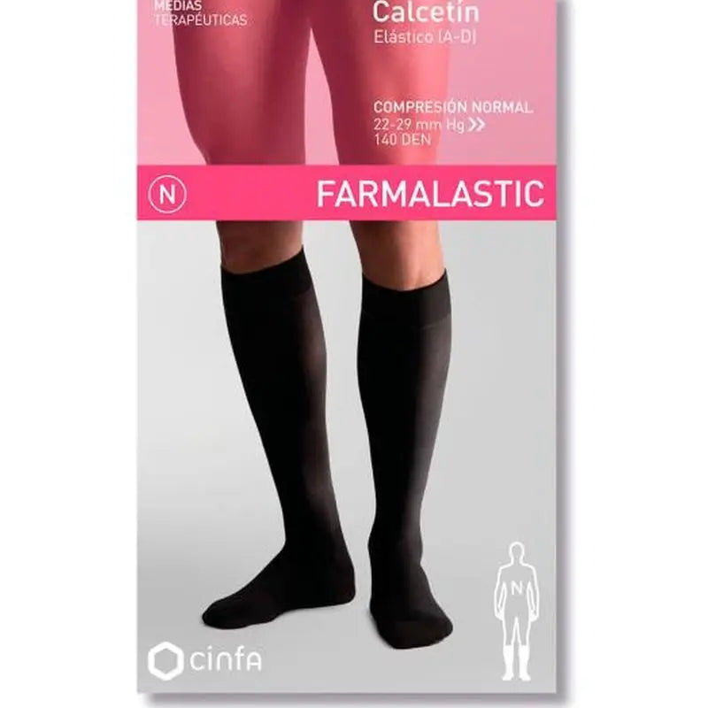 Farmalastic Socks Navy Blue, Size Small
