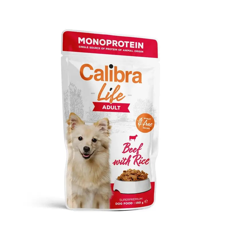 Calibra Dog Life Pouch Adult Rindfleisch, 10x150 g