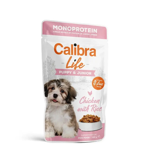 Calibra Dog Life Beutel Puppy&Junior Huhn, 10x150 gr