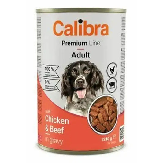 Calibra Dog6 Premium mit Huhn & Rindfleisch 12X1240G Dose