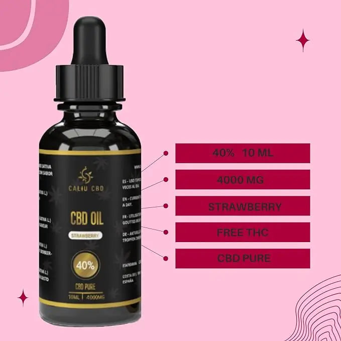 Caliu Reines Cbd Öl 40% 4000Mg Erdbeere Cbd 0% Thc, 10 ml