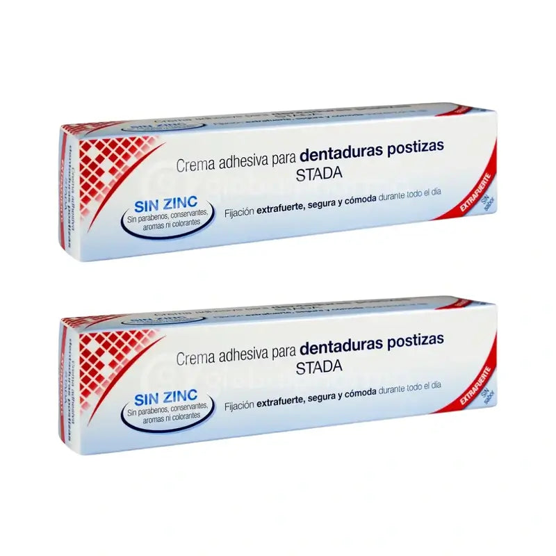 Care+ Zinkfreie Prothesen-Haftcreme, 2 Einheiten