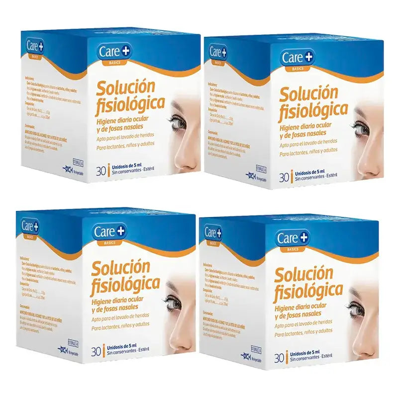 Care+ Physiologische Lösung 5Ml, Packung 4 x 30 Einheiten