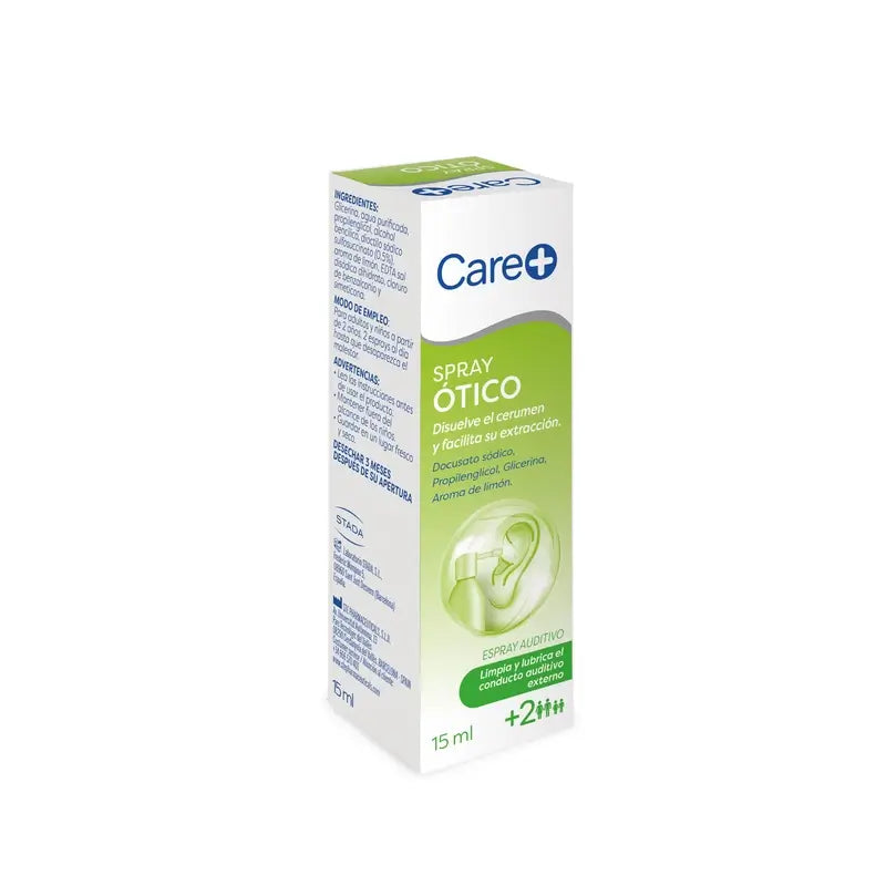 Care+ Ohrreinigungsspray für Erwachsene & Kinder +2 Jahre , 15 ml