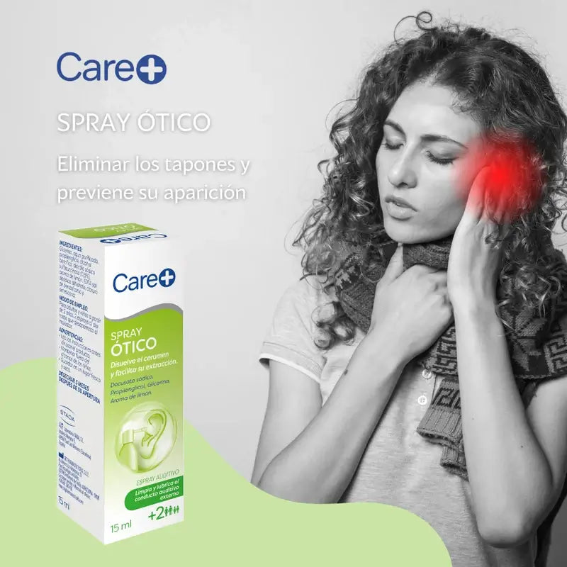 Care+ Ohrreinigungsspray für Erwachsene & Kinder +2 Jahre , 15 ml