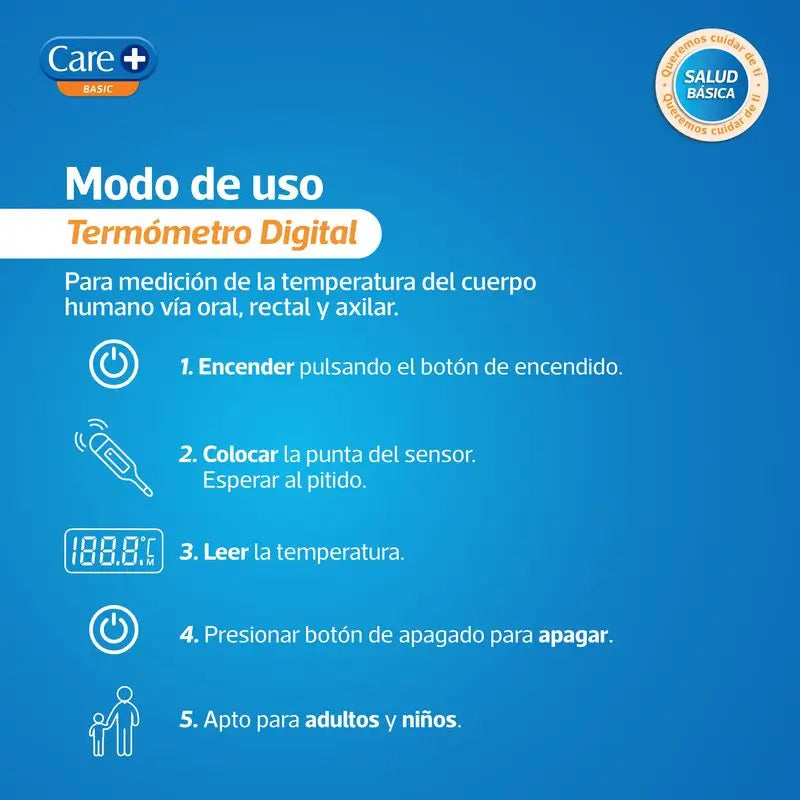 Care+ Digital Thermometer Flexible Spitze