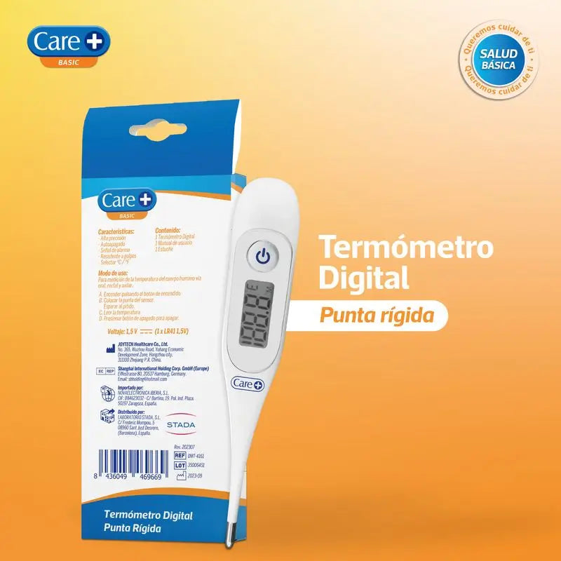 Care+ Digitales Thermometer mit starrer Spitze
