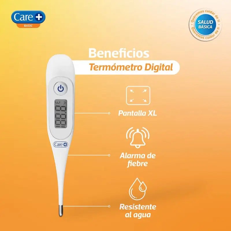 Care+ Digitales Thermometer mit starrer Spitze