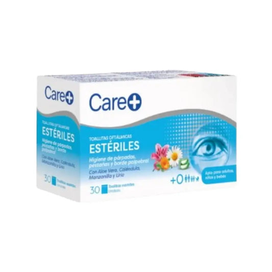Care+ Sterile Brillenputztücher, 30 Stück