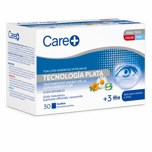 Care+ Augentücher Silver Technology 30 Einheiten