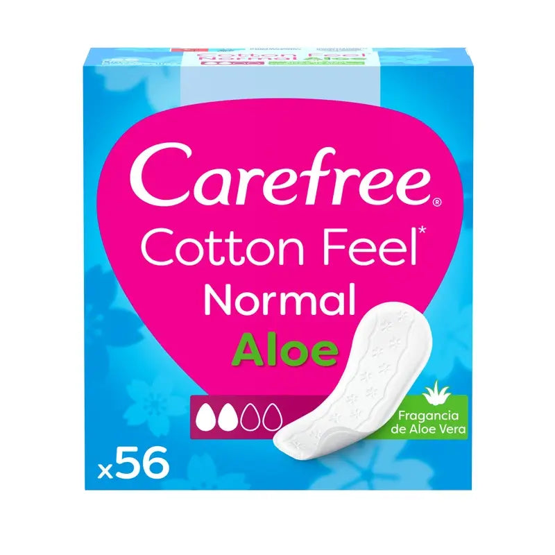 Carefree Cotton Feel Normal Aloe 56 Stück.