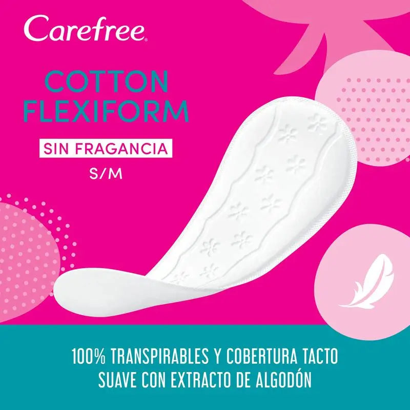 Carefree Cotton Feel Normal Fragrance Free 56pcs