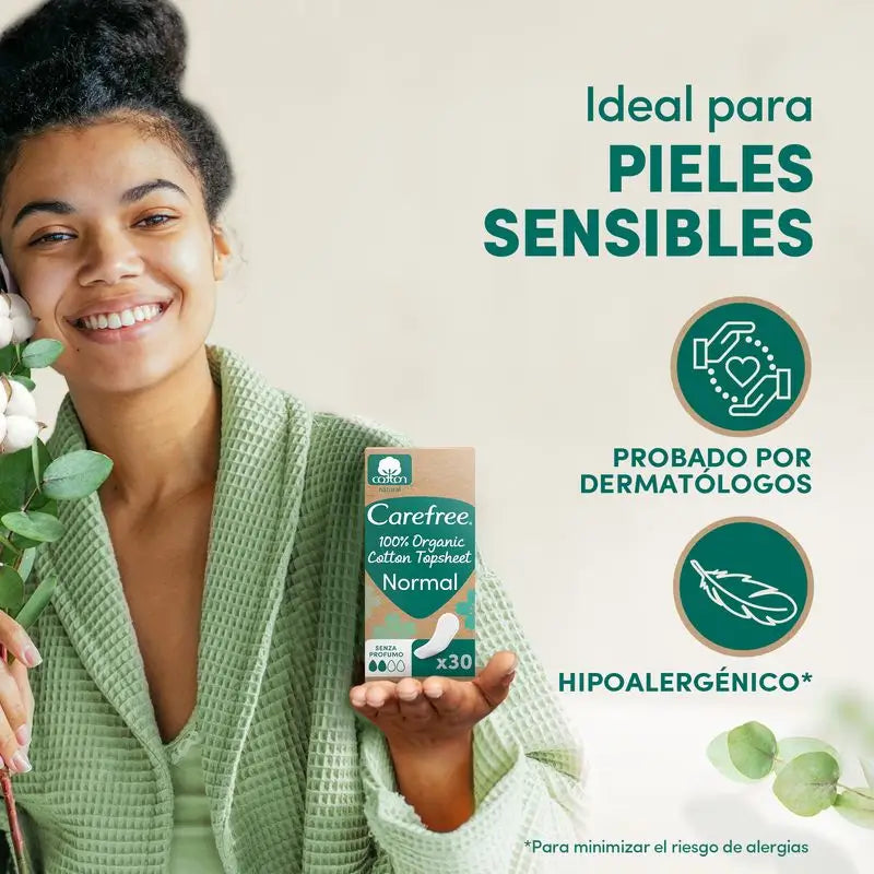 Carefree Plus Bio-Baumwolle 30 Stück