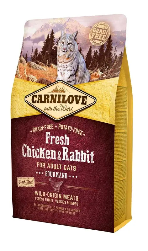 Carnilove Feline Adult Fresh Huhn Kaninchen 2Kg Katzenfutter
