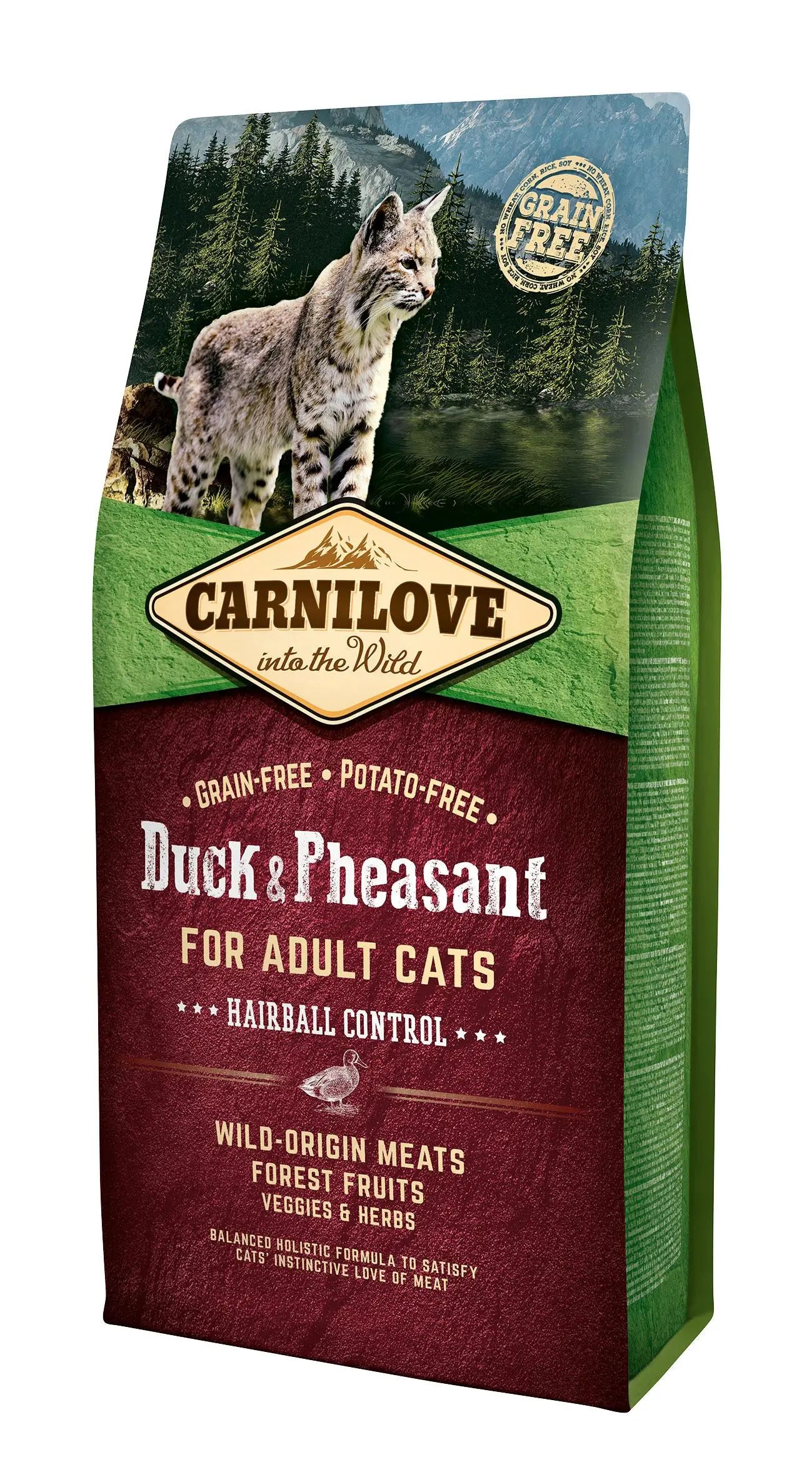 Carnilove Feline Chicken Duck Pheasant Hairball Control 6Kg cat food