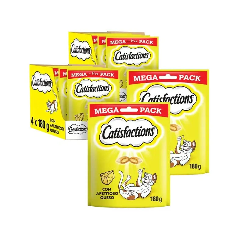 Catisfaction Megapack Cheese, 2er-Pack, 4X180Gr