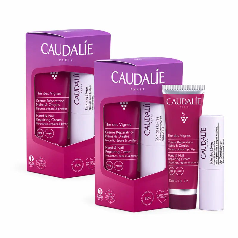 Caudalie Thé Des Vignes Duo für Hände und Lippen, 2er-Pack