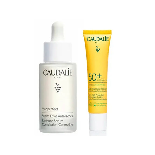 Caudalie Vinoperfect + Vinosun: Anti-Flecken- und Sonnenpflege-Routine, 30 ml + 40 ml