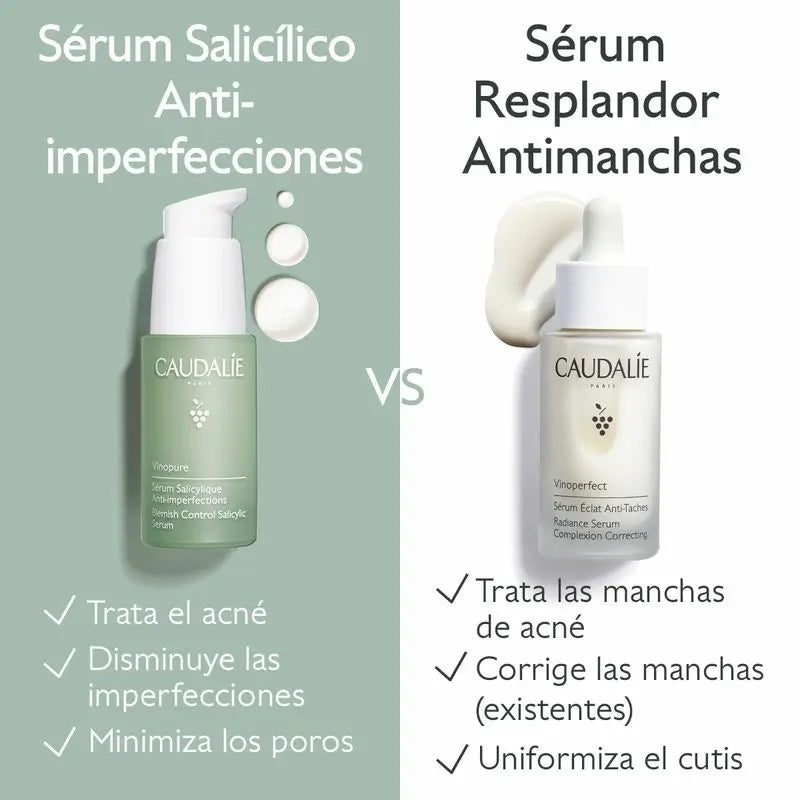 Caudalíe Vinopure Anti-Unvollkommenheiten Salicyl-Serum - 30 ml