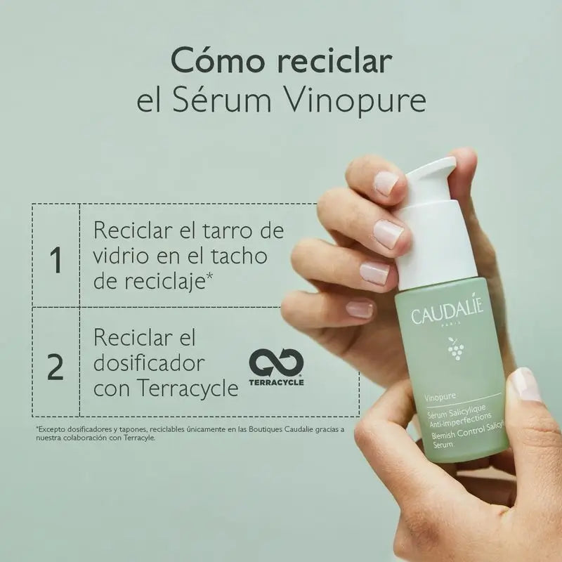 Caudalíe Vinopure Anti-Unvollkommenheiten Salicyl-Serum - 30 ml