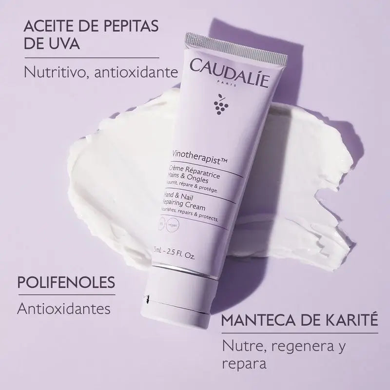 Caudalie Vinotherapist Hand- und Nagelcreme, 75 ml