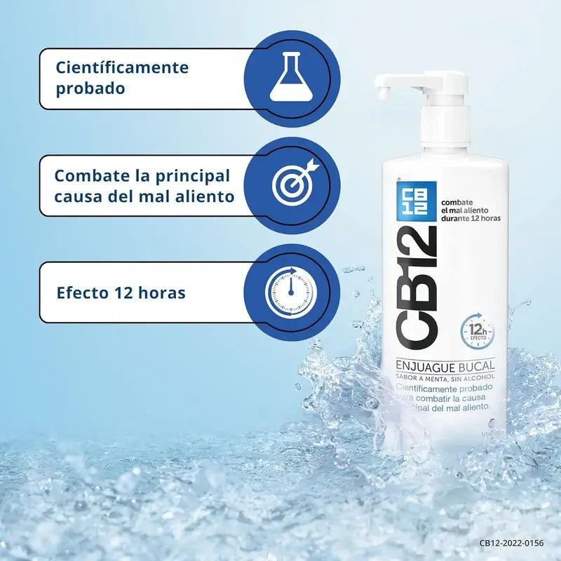 CB12 Mundspülung mit Minzgeschmack Mundspülung mit Halitosis, 1000 ml
