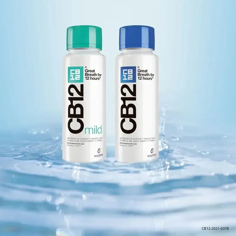 Cb12 Mildes Mundwasser Mildes Mundwasser mit Minzgeschmack bei Halitosis, 2X250 Ml